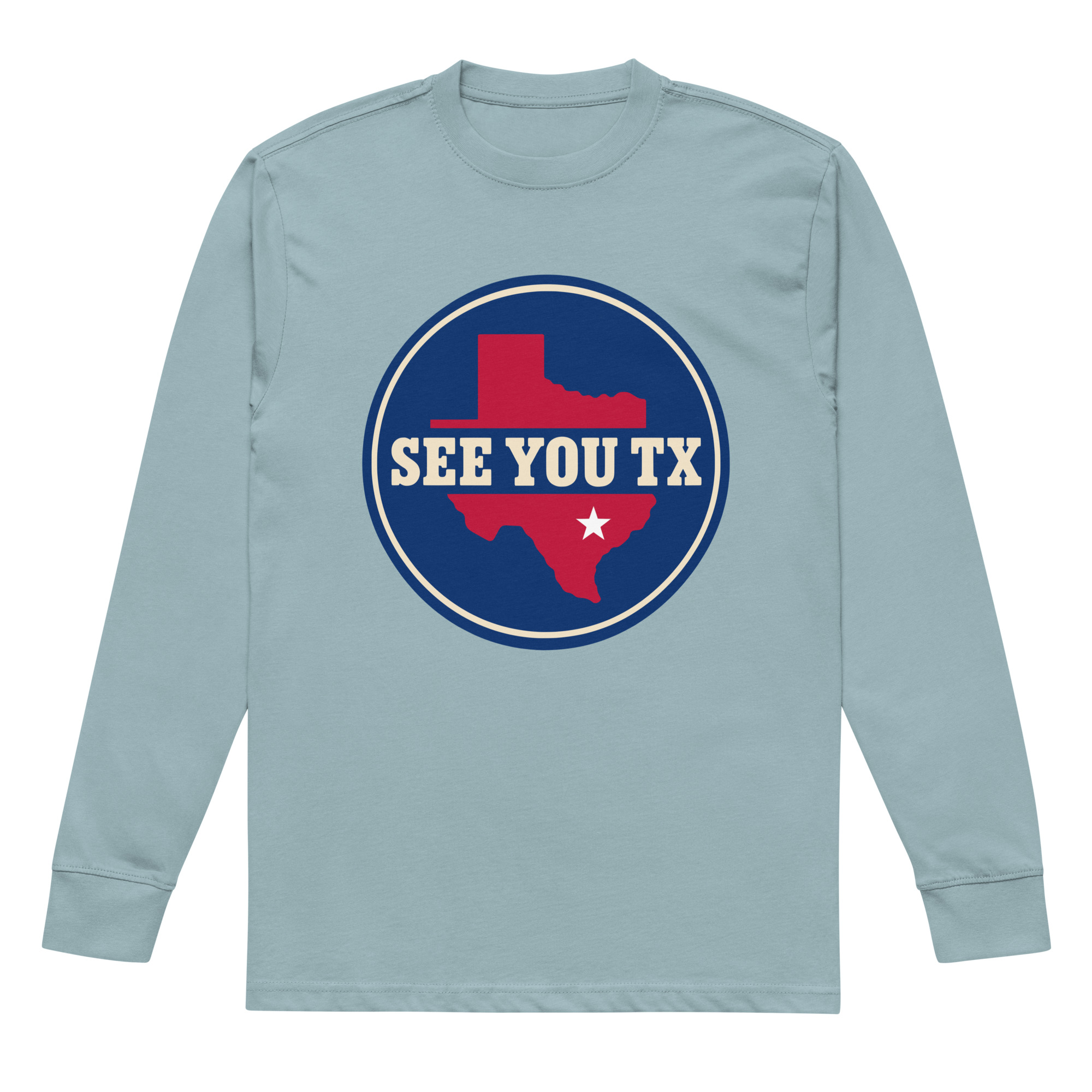 Men's heavyweight long sleeve t-shirt – Agave