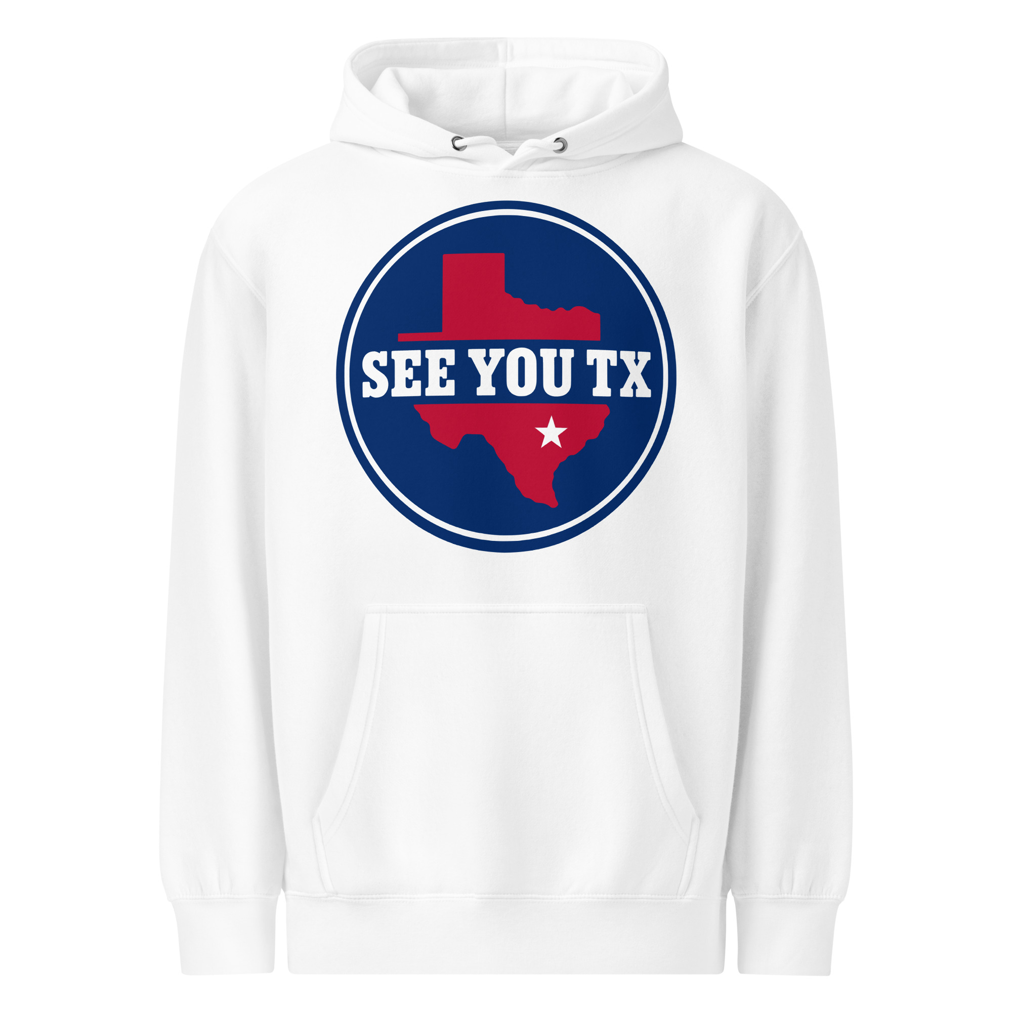 Unisex premium mid-weight hoodie – White