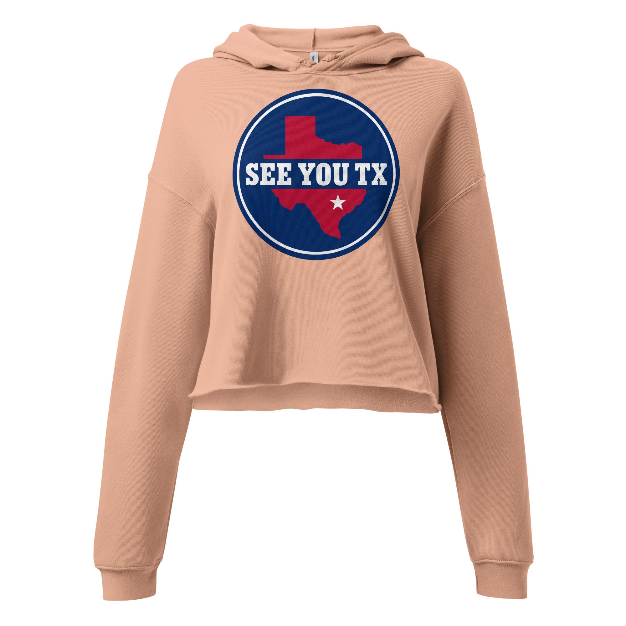 Crop Hoodie – Peach